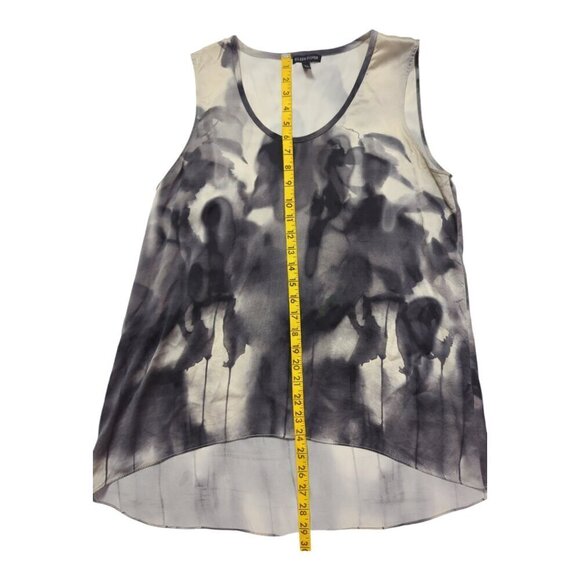 Eileen Fisher Ink Blot Print 100% Silk Medium - Picture 5 of 8